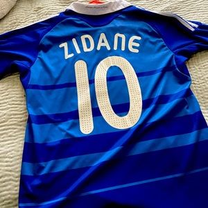 Zidane Soccer Jersey. France National Team.